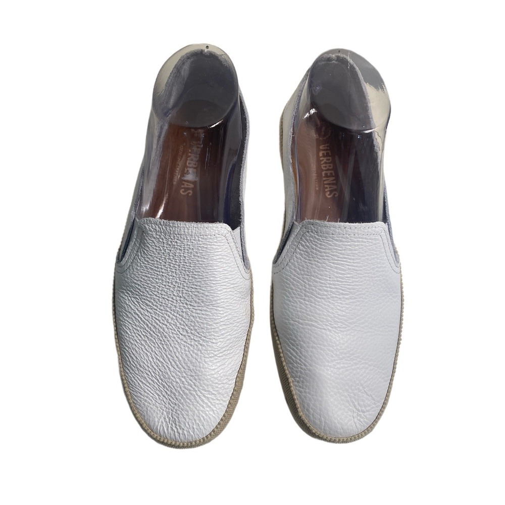 Verbenas‎ Slip On Nuria Loafers White Leather Casual Shoe Spain EU 40 / US 9 - Picture 2 of 9